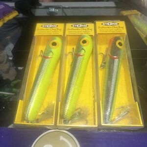 (3)‎ Storm Saltwater Chug Bug CBS11 Top Water Popper Fishing Lures Lot of 3